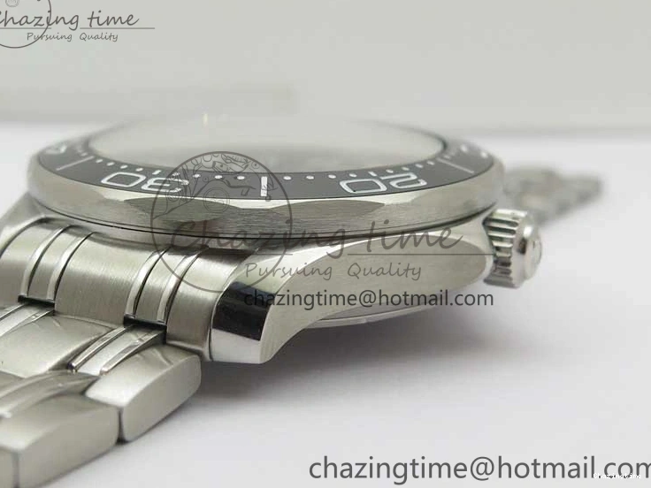 0502 EasyCare Seamaster Diver 300M ORF 1:1 Best Edition Black Ceramic Black Dial on SS Bracelet A 7870